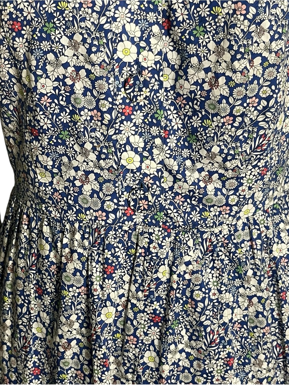 J Crew x Liberty Long Tiered Dress Liberty® June's Meadow Ditzy Floral Midi 2 - Picture 6 of 16